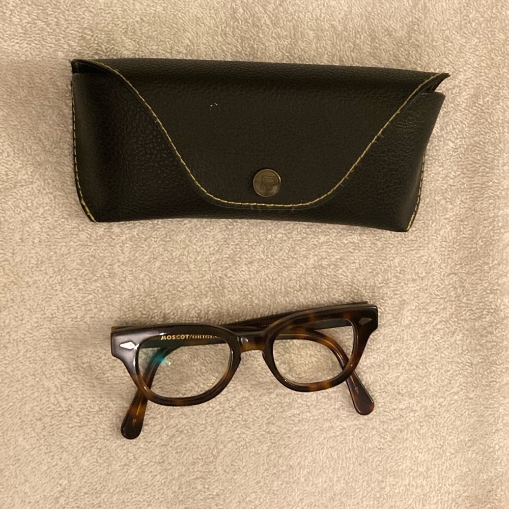 Moscot Tummel 42 Tort Blue Light
